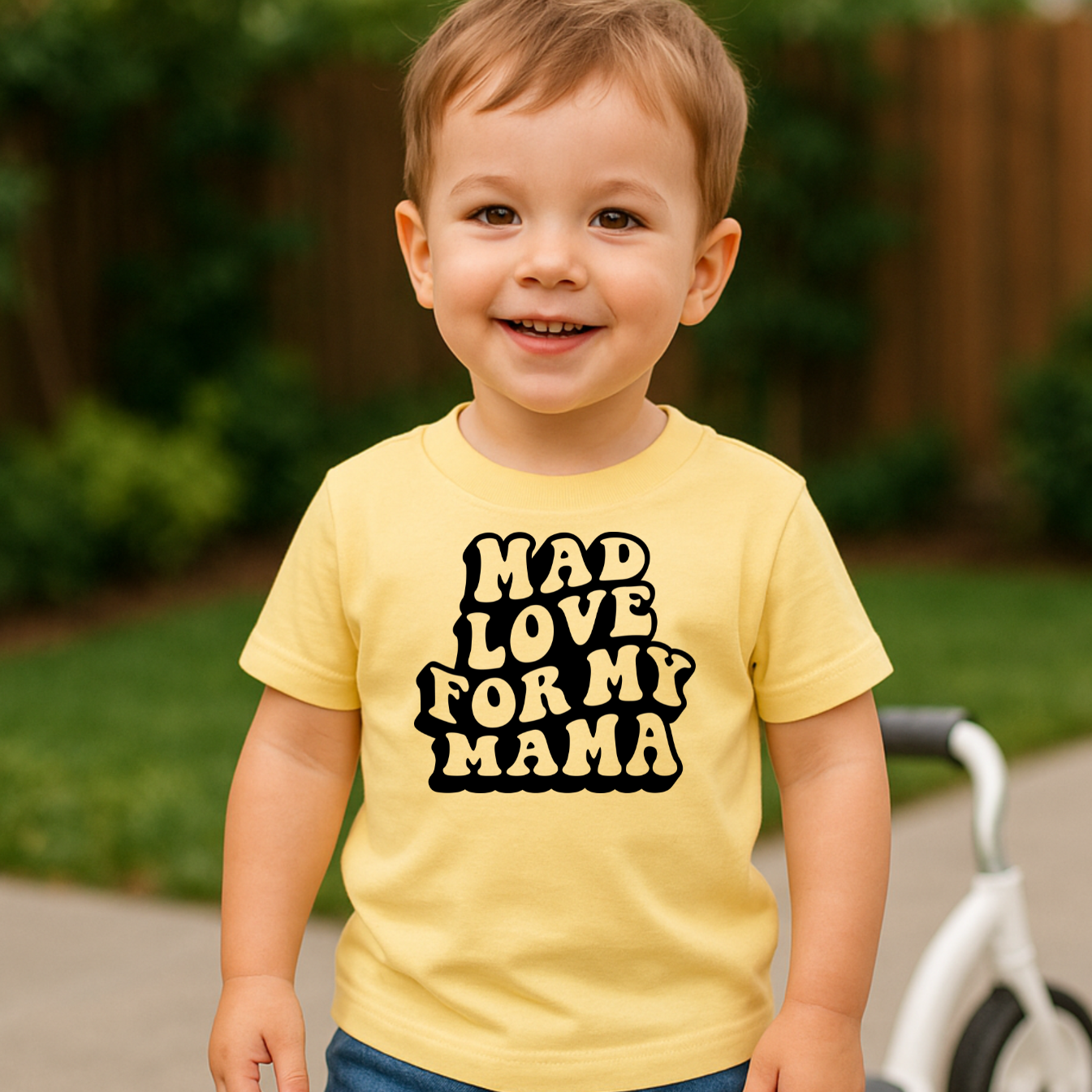 Mad Love for My Mama Toddler Graphic Tee