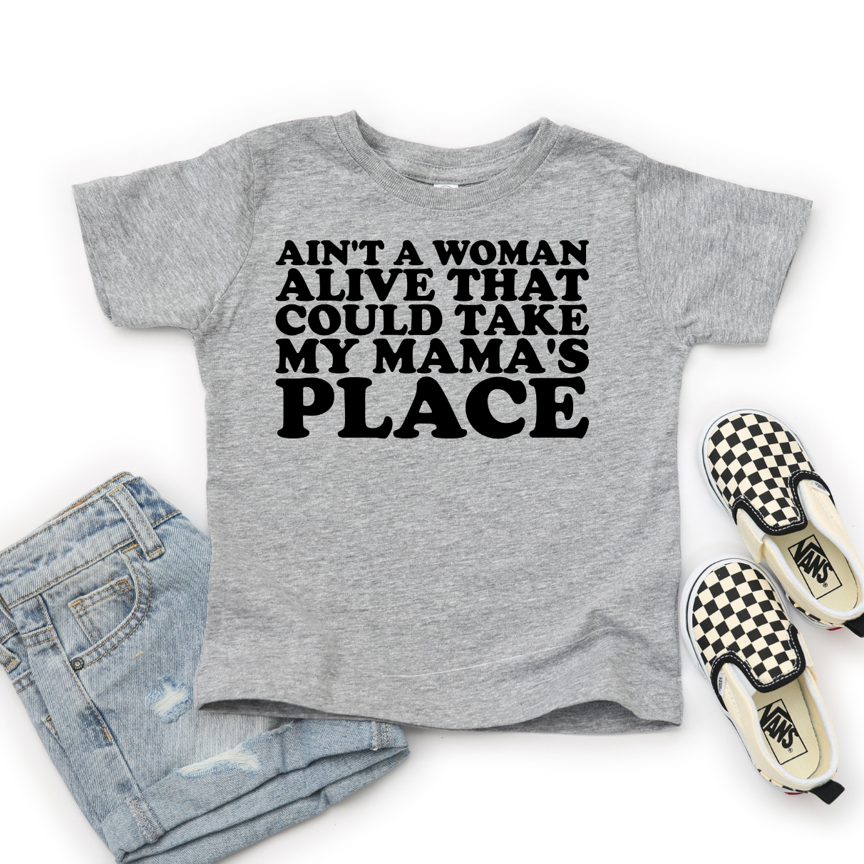 Ain’t a Woman Alive Toddler Graphic Tee  👉 shorter