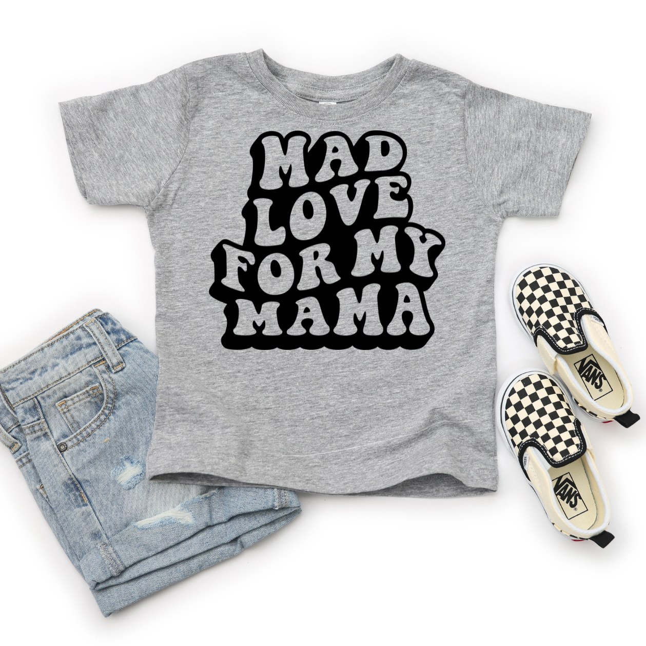 Mad Love for My Mama Toddler Graphic Tee