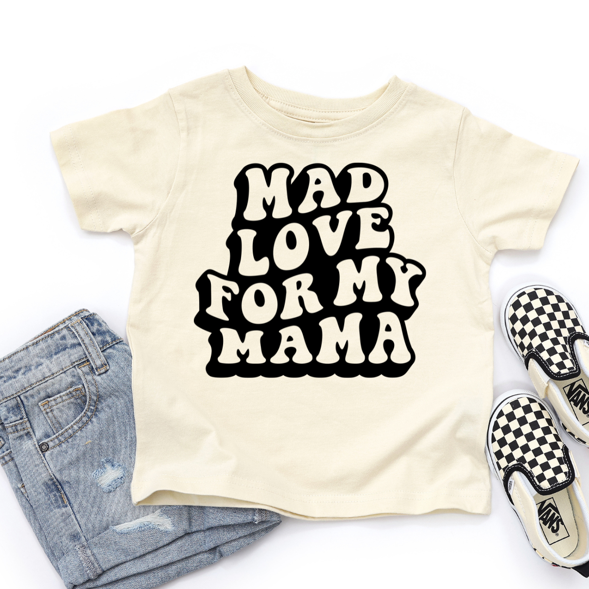 Mad Love for My Mama Toddler Graphic Tee