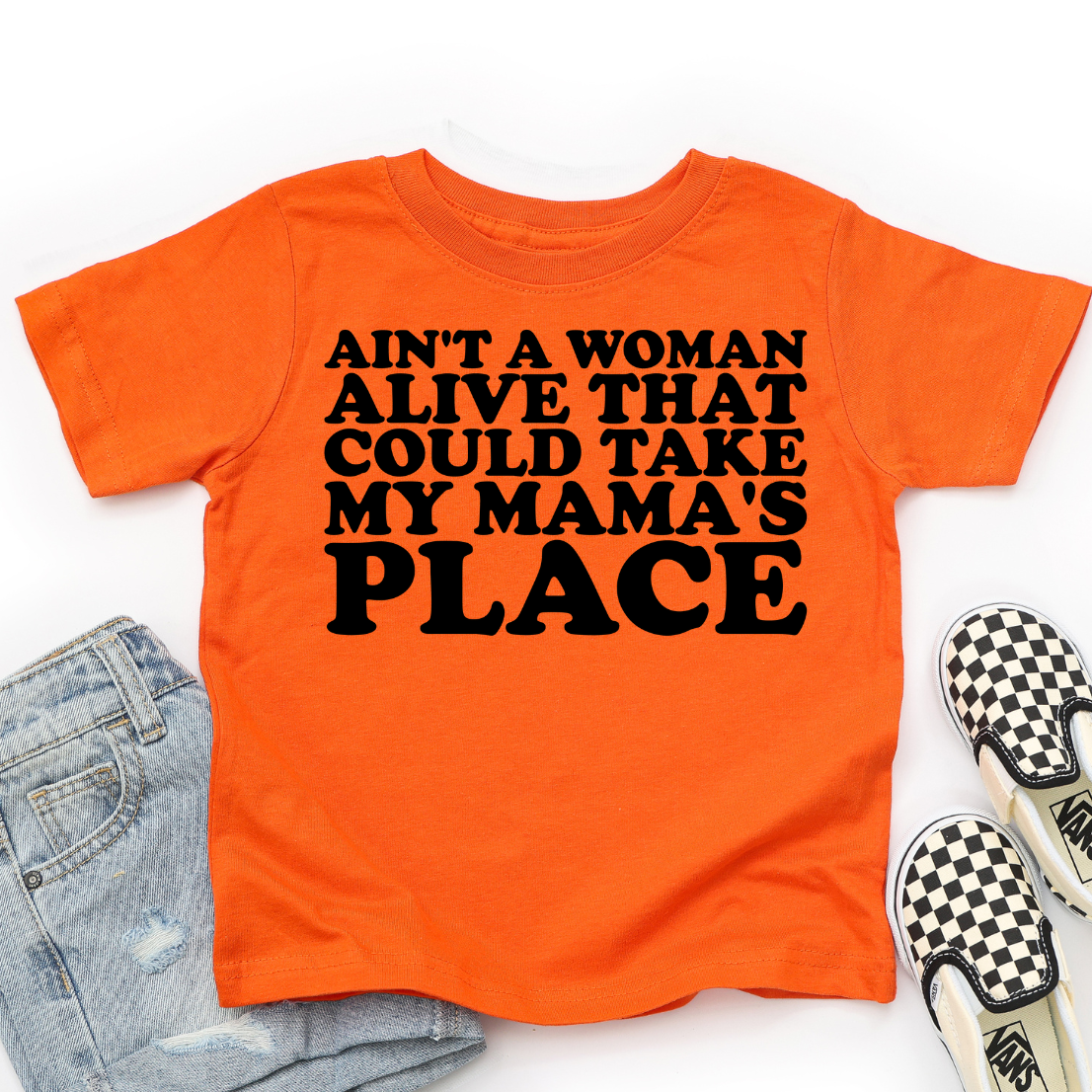 Ain’t a Woman Alive Toddler Graphic Tee  👉 shorter