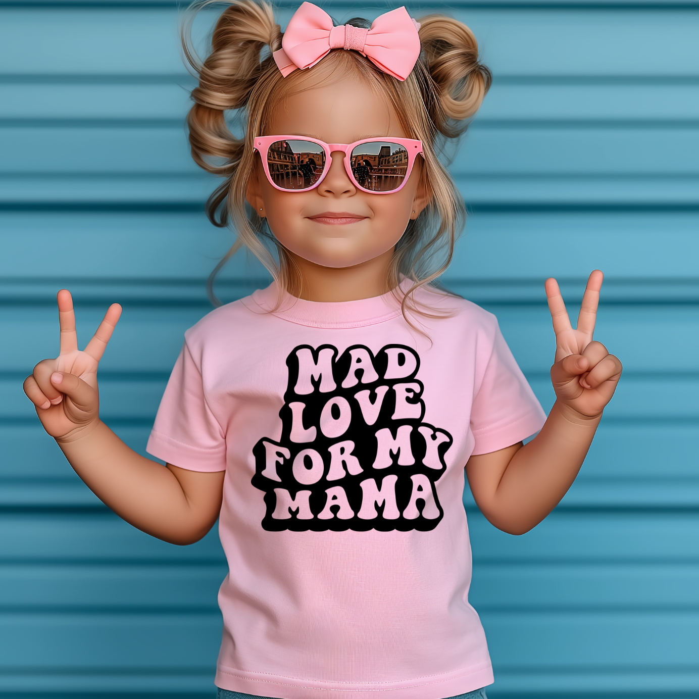 Mad Love for My Mama Toddler Graphic Tee