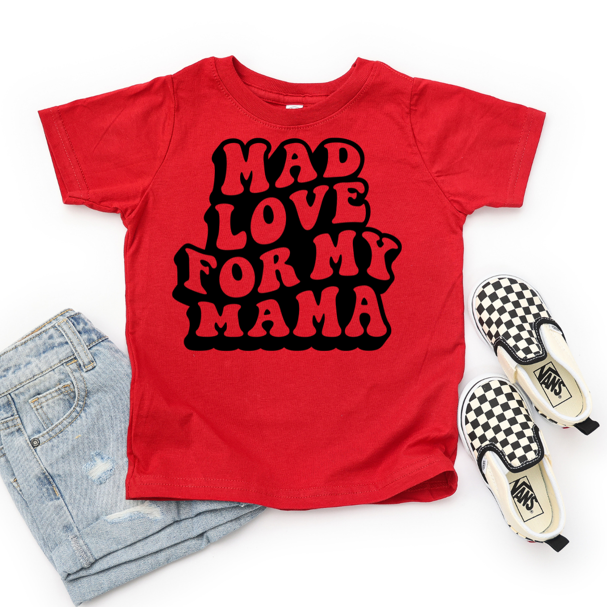 Mad Love for My Mama Toddler Graphic Tee