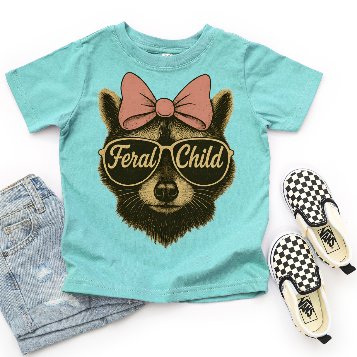 Feral Child Bear Toddler Graphic Tee – Girl Version