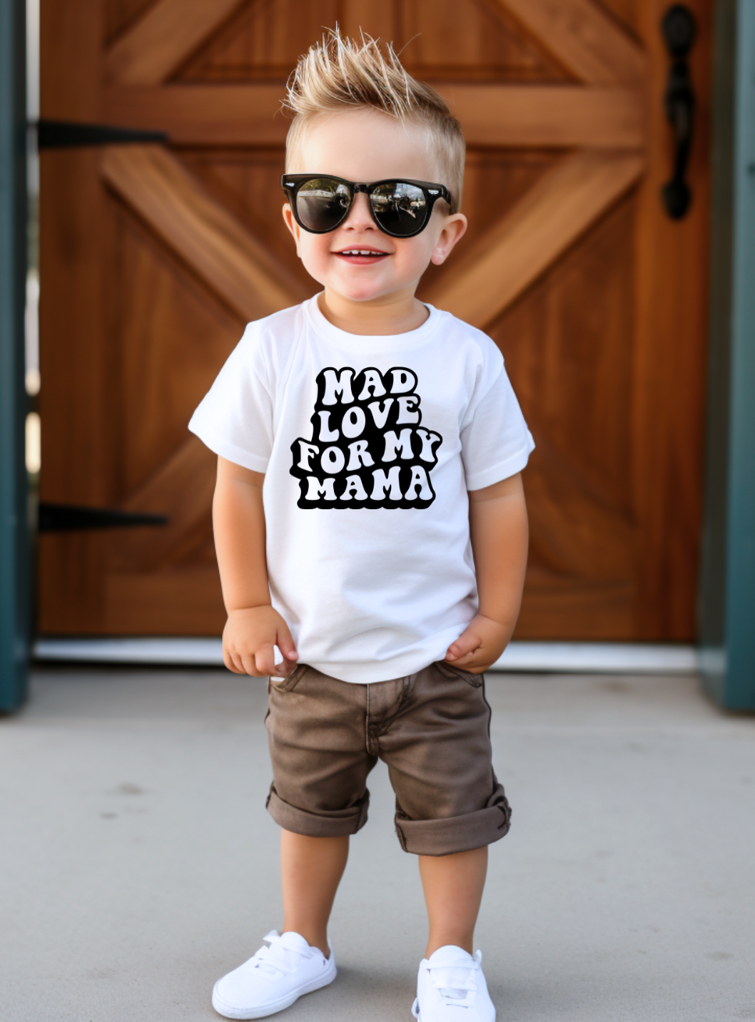 Mad Love for My Mama Toddler Graphic Tee