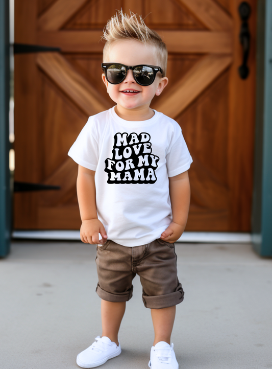 Mad Love for My Mama Toddler Graphic Tee