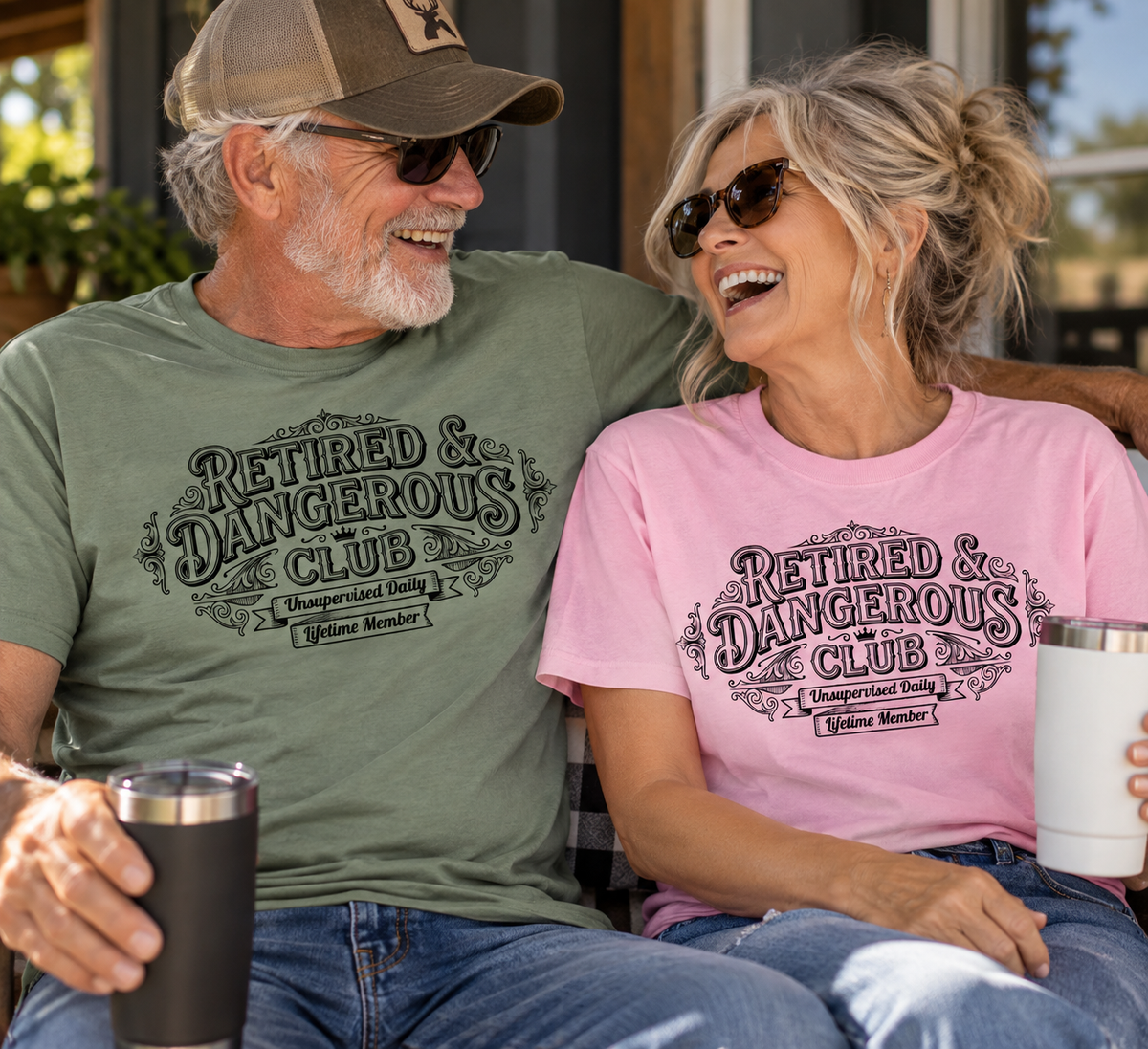 Retired & Dangerous Club | Funny Retirement T-Shirt