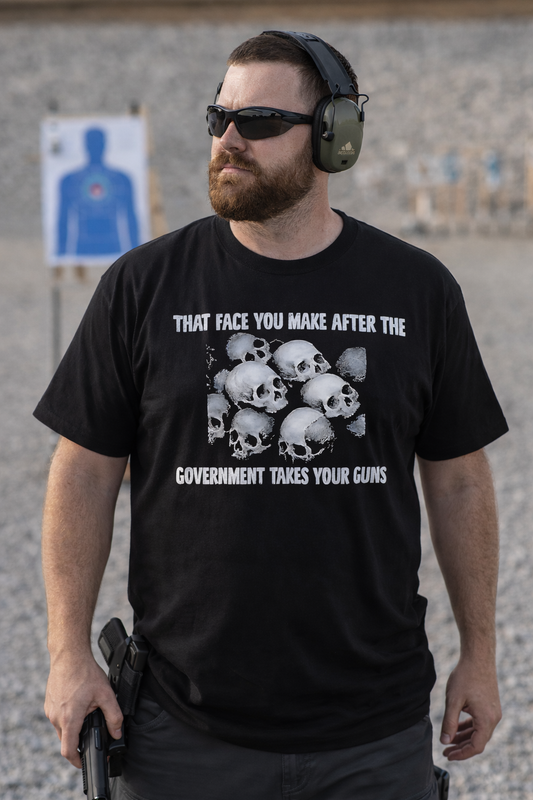 Skull Gun Control Graphic Comfort Colors Premium Tee