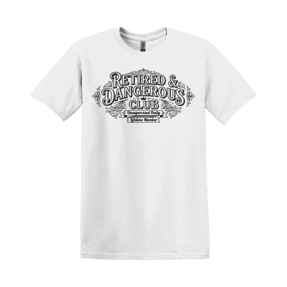 Retired & Dangerous Club | Funny Retirement T-Shirt