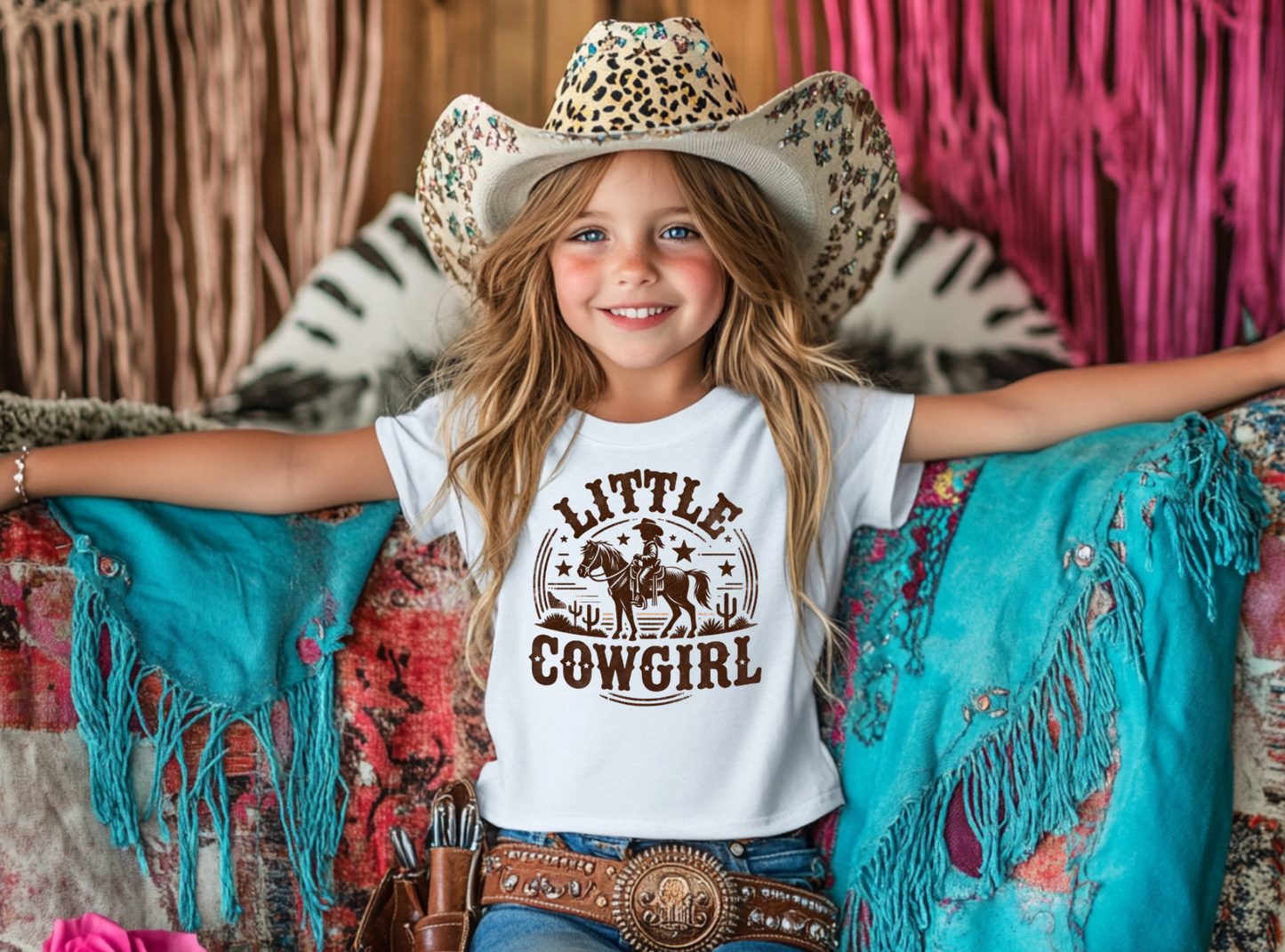 Little Cowgirl Kids Graphic Tee