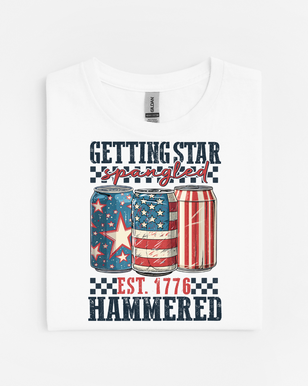 Getting Star Spangled Hammered Tee 🍻