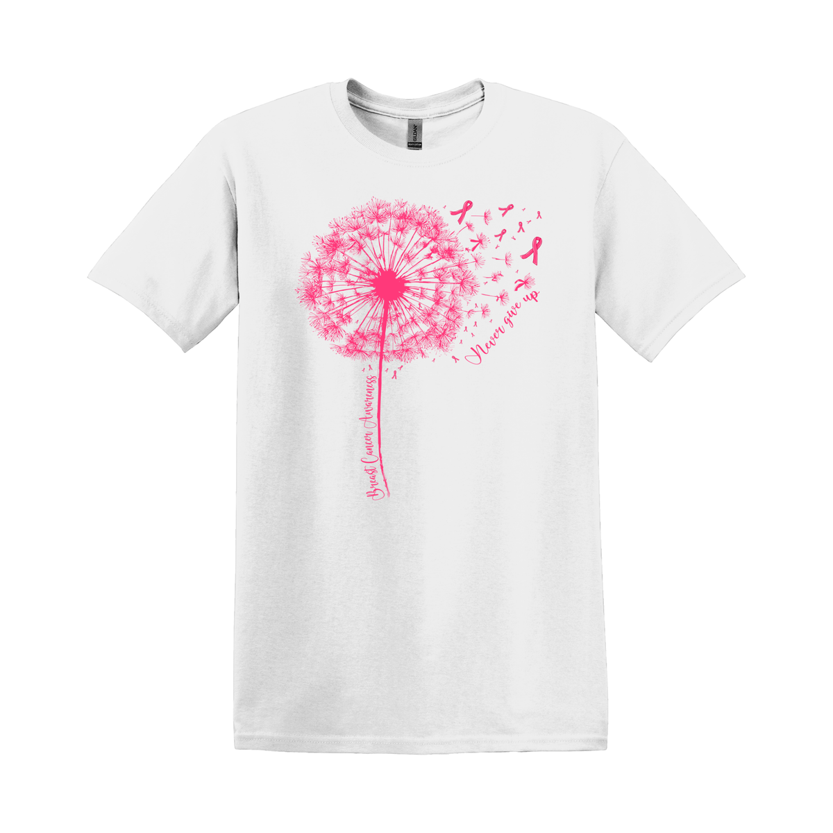 Never Give Up | Breast Cancer Awareness Apparel
